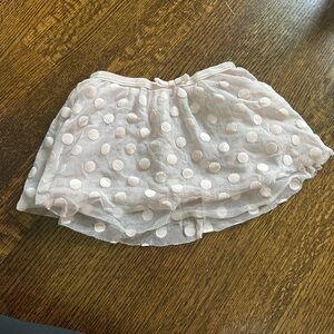Capezio Pink Tulle Skirt with Polka Dots